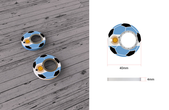 Football World Cup Fidget Spinner Toy Keychain