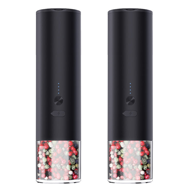 Electric Pepper & Salt Grinder Set with LED