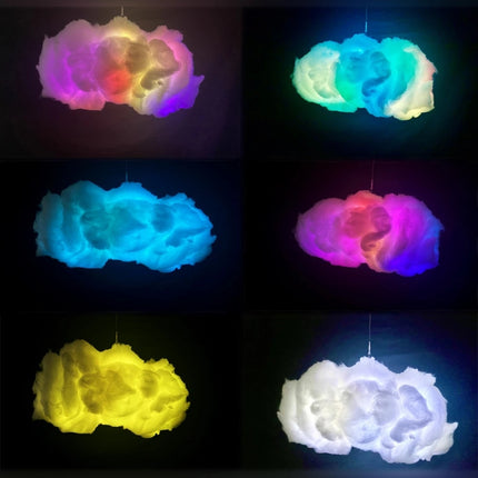 USB Cloud Light APP Contrôle Synchronisation de la Musique 3D RGBIC Lumière Ambiante Simulation de Foudre Nuages ​​​​Chambre Lumière de la Chambre
