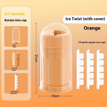 Twisting Ice Cube Tray with Cover