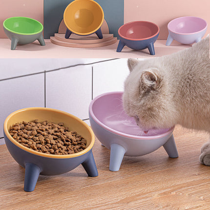 Cat & Dog Bowl with Stand in modern Nordic colors, featuring ergonomic design for pets' comfort.