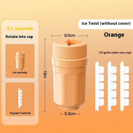 Twisting Ice Cube Tray with Cover