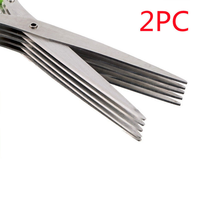 Multifunctional Multi-Layer Green Onion Scissors