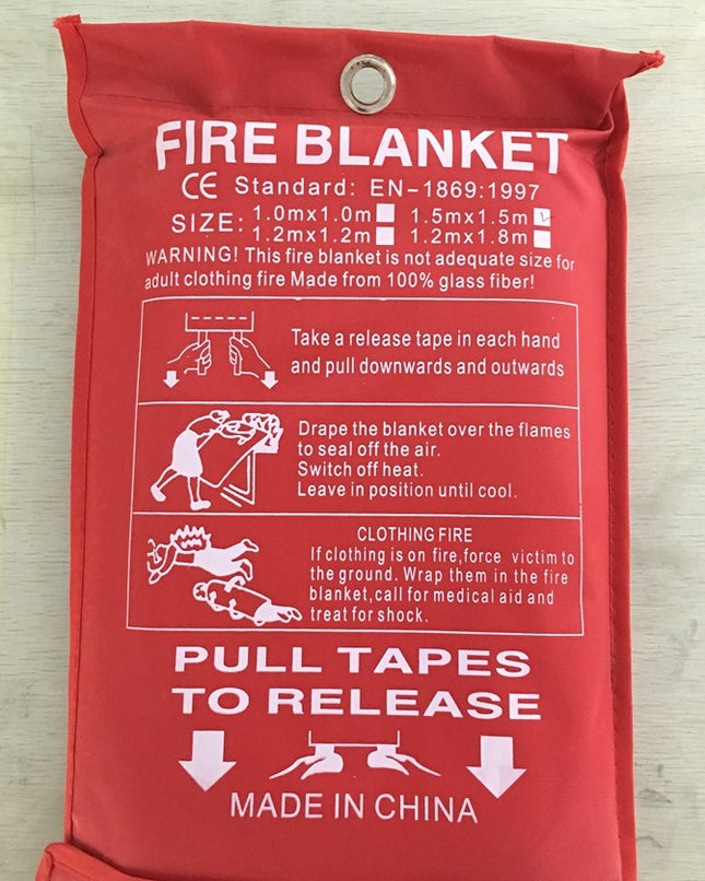 Fire Blanket Fiberglass Fire Flame Retardant Emergency Survival Fire Shelter Safety Cover