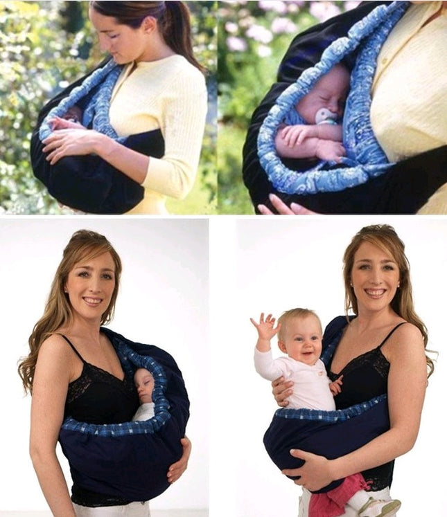 Newborn Baby Carrier with Back Support and Feeding Bag