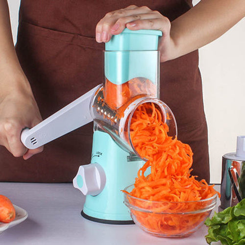Manual Kitchen Accessories Multifunctional Round Mandoline Potato Slicer