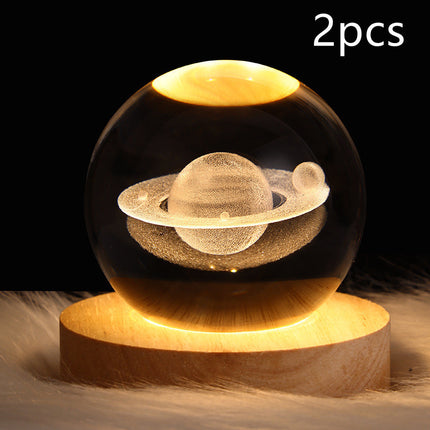 LED Galaxy Crystal Ball Lamp