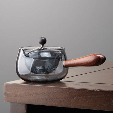 Rotating Glass Teapot