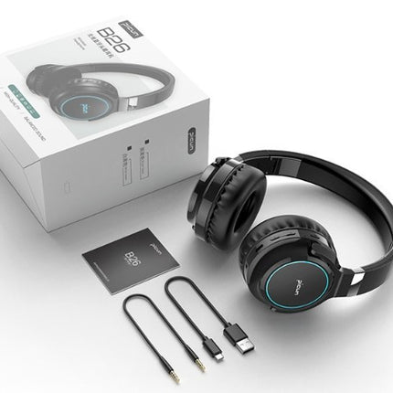 Bluetooth Earphones With Headworn Luminous Folding