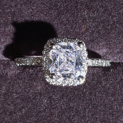 Luxury Multicolor Charm Cubic Zirconia Wedding Rings