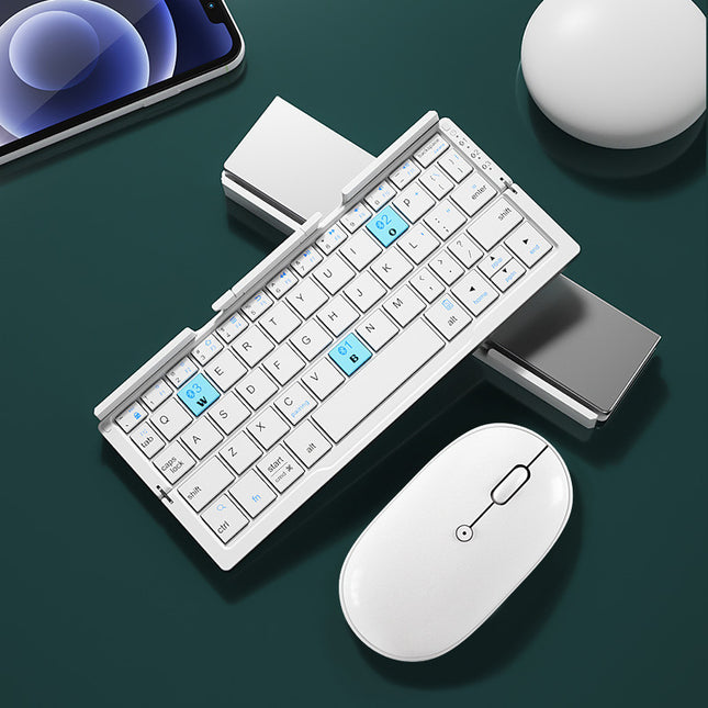 Mini Folding Bluetooth Keyboard with Stand