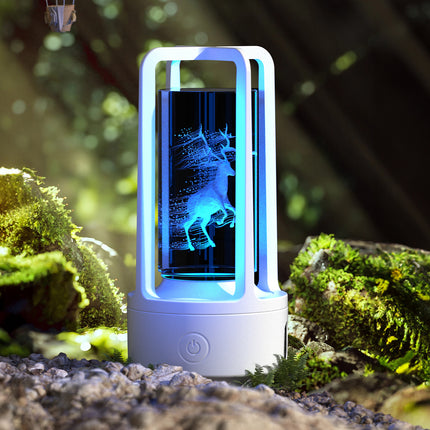 2-in-1 Acrylic Crystal Lamp &amp; Bluetooth Speaker
