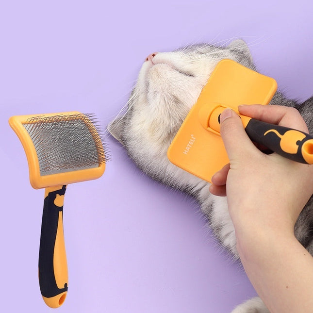 Pet Beauty Cat Bristle Hard Curved Needle Comb