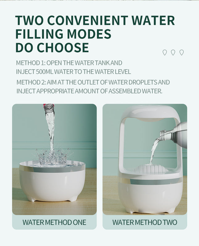 Anti-Gravity Backflow Humidifier