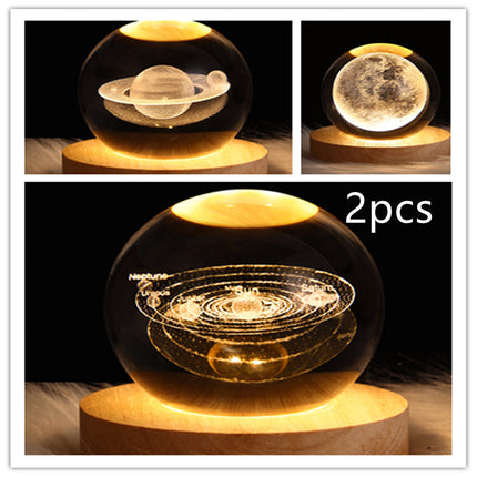 LED Galaxy Crystal Ball Lamp