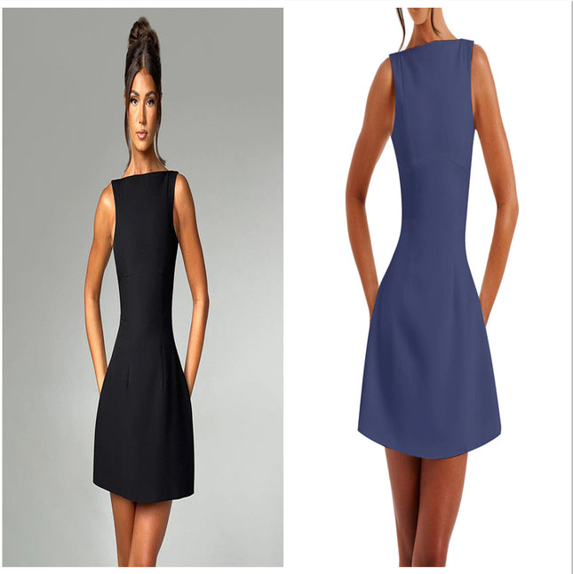 Sexy Slim-Fitting Backless Dress