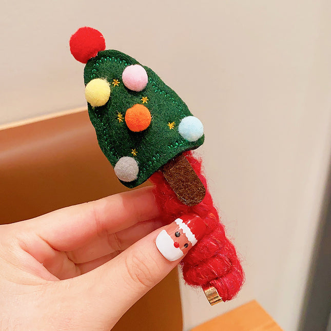 Cute Girls Elastic Rubber Band Christmas Hair Ties