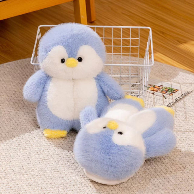 Multi-Color Cute Penguin Fur Slippers for Women & Girls