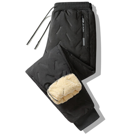 Winter Sweatwear Men Plush Fleece Sweatpants