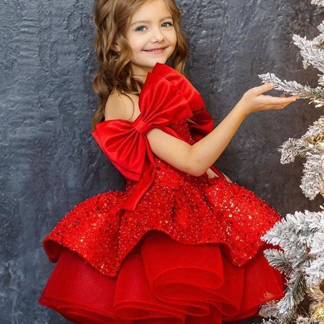 Girl's Princess Red  Dress