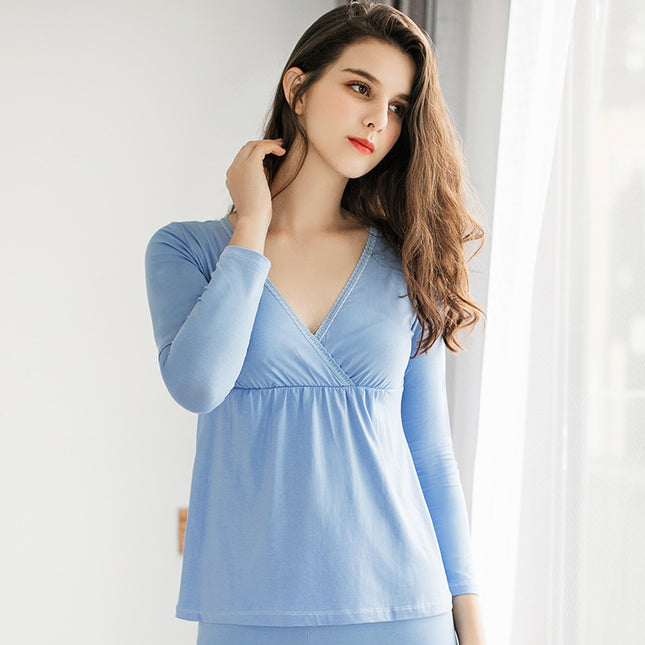 Pregnant Woman Breast Feeding Suit