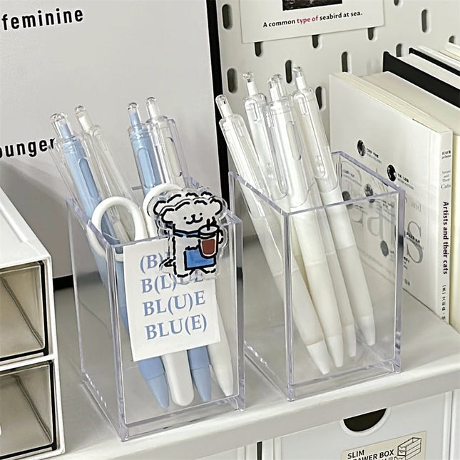Transparent Acrylic Pen Holder