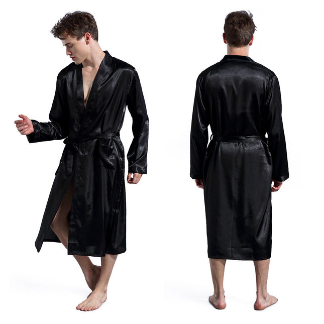 Men's Solid Color Thin Robe