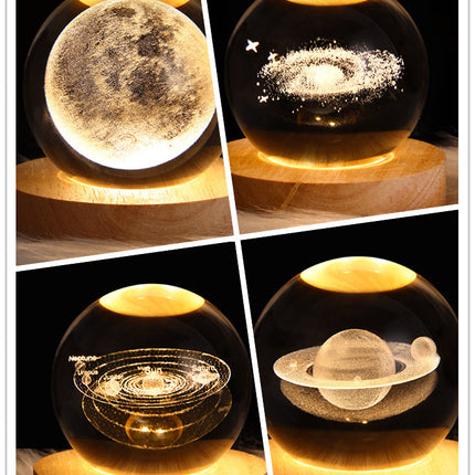 LED Galaxy Crystal Ball Lamp