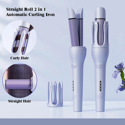 2-in-1 Automatic Hair Curler and Straightener