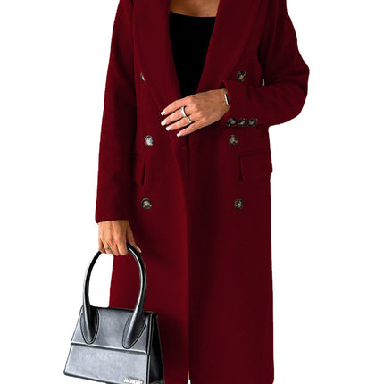 Long Sleeve Lapel Coat