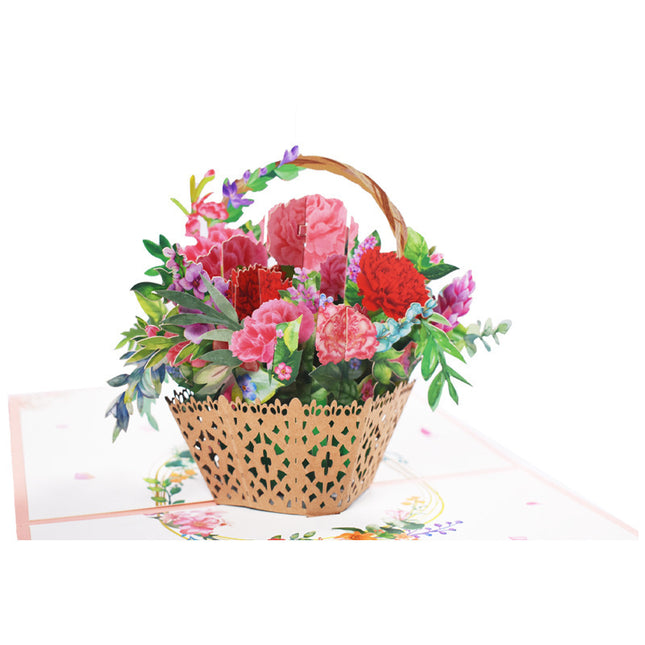 3D Pop-Up Floral Bouquet Greeting Cards