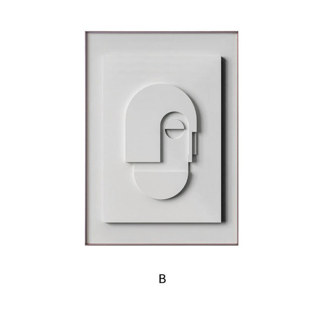 3D Geometric Morandi Wall Art