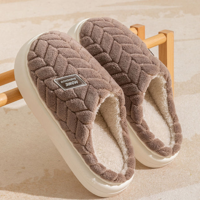 New Non-slip Thick-soled Plush Slippers