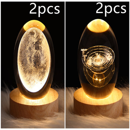 LED Galaxy Crystal Ball Lamp