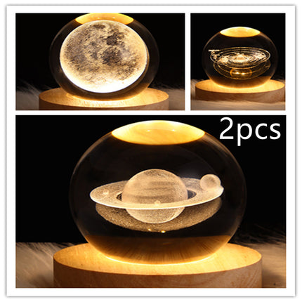 LED Galaxy Crystal Ball Lamp