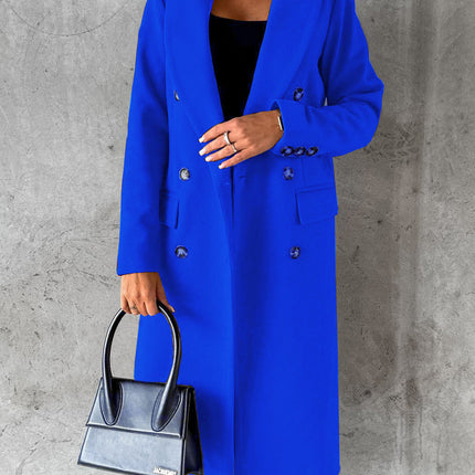 Long Sleeve Lapel Coat