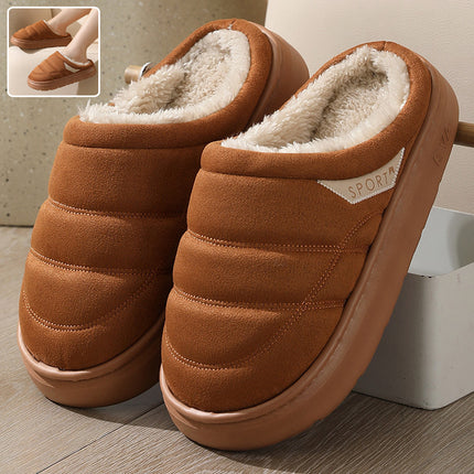 Fashion Solid Plush Slipper