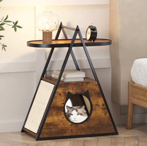 Table d'appoint pour maison de chat