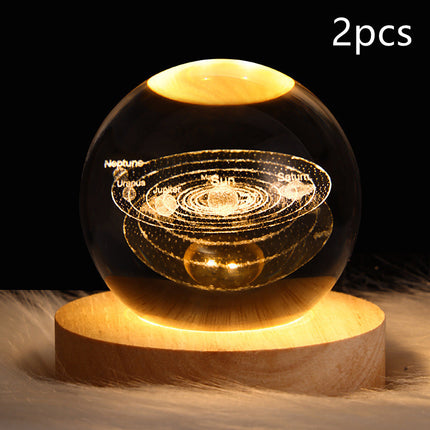 LED Galaxy Crystal Ball Lamp