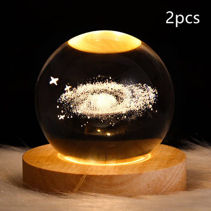 LED Galaxy Crystal Ball Lamp