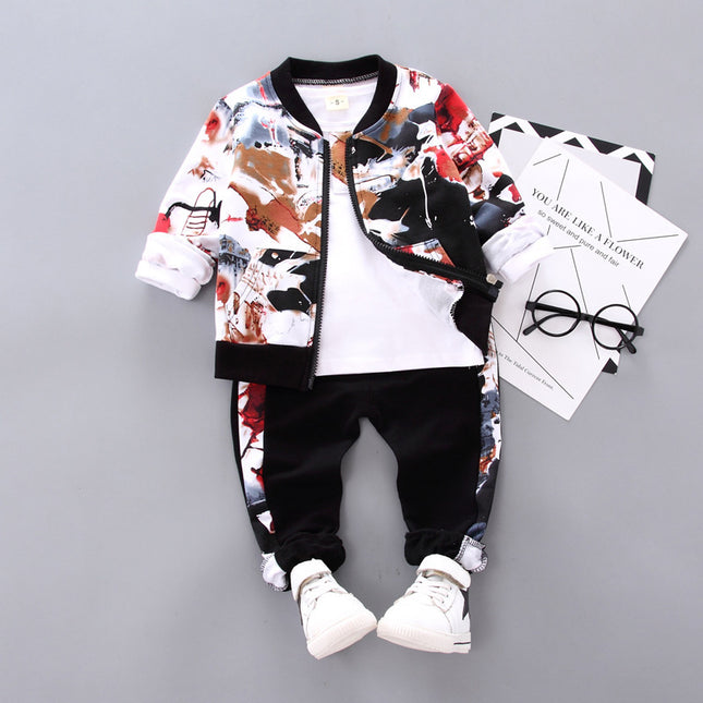 Three-Piece Kid Clothes For Boys