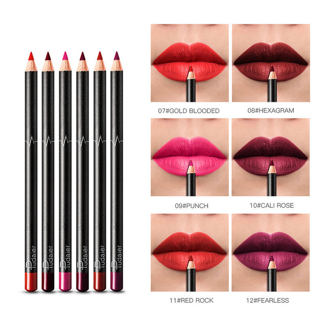 36 Color Lip Liner Waterproof Non-Smudge Nude Color
