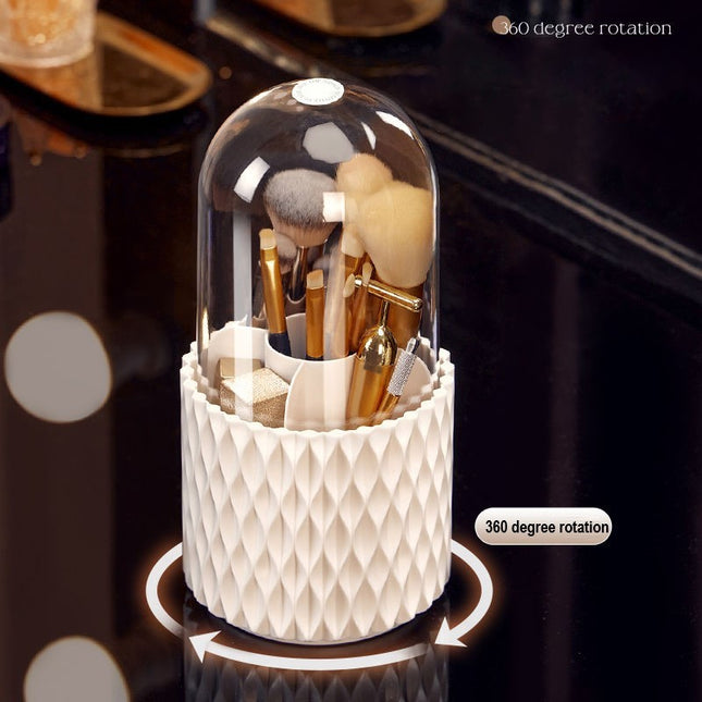 360 Rotating Large Capacity Makeup Brush Storage
