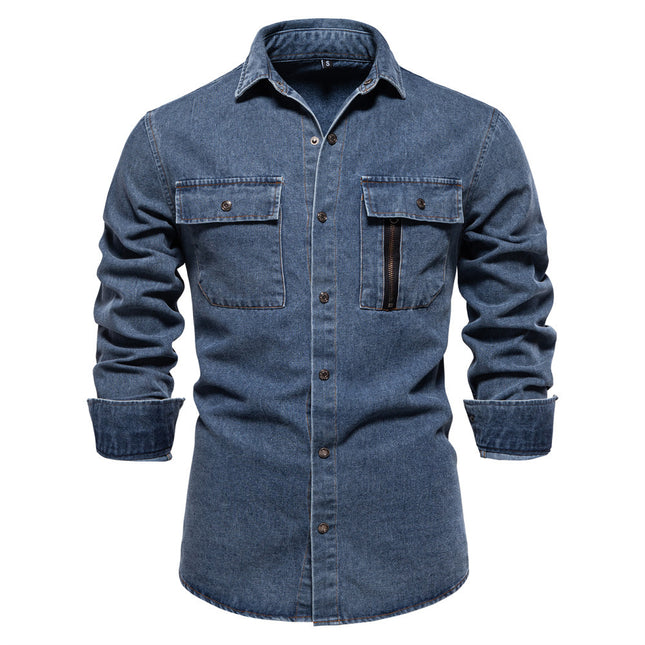 Men's Casual Pure Cotton Washed Shirt