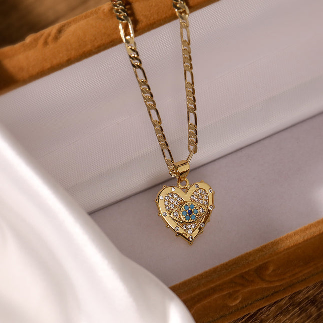 Heart-shaped Zircon Jewelry Set