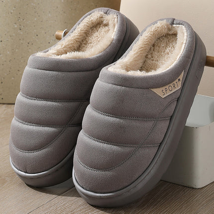 Fashion Solid Plush Slipper