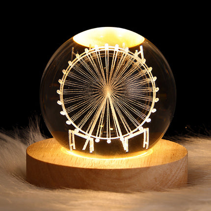 LED Galaxy Crystal Ball Lamp
