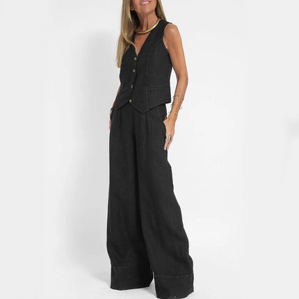 Summer Vest Suit & Trousers Set