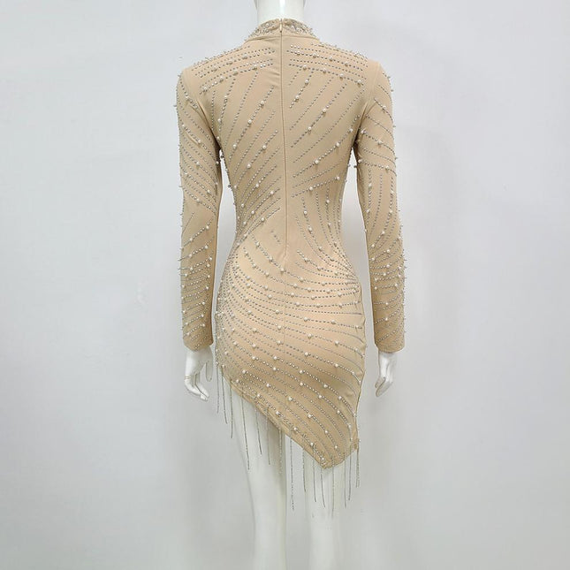 Seam Tassel Short Dress