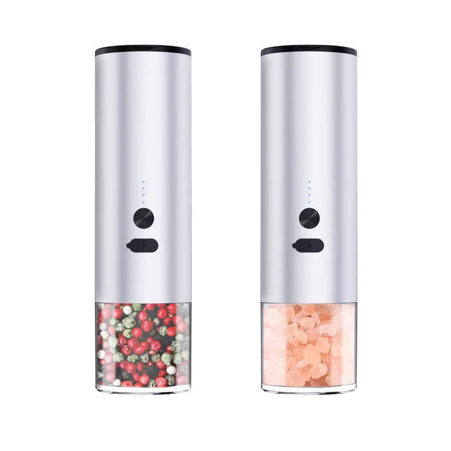 Electric Pepper & Salt Grinder Set with LED